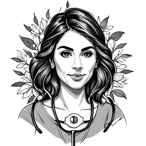 nurse mom mental health awareness tattoo design idea