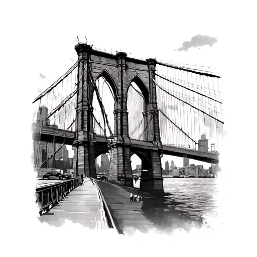 Brooklyn Bridge tattoo design idea