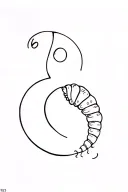 catarpillar & number 13 tattoo design idea