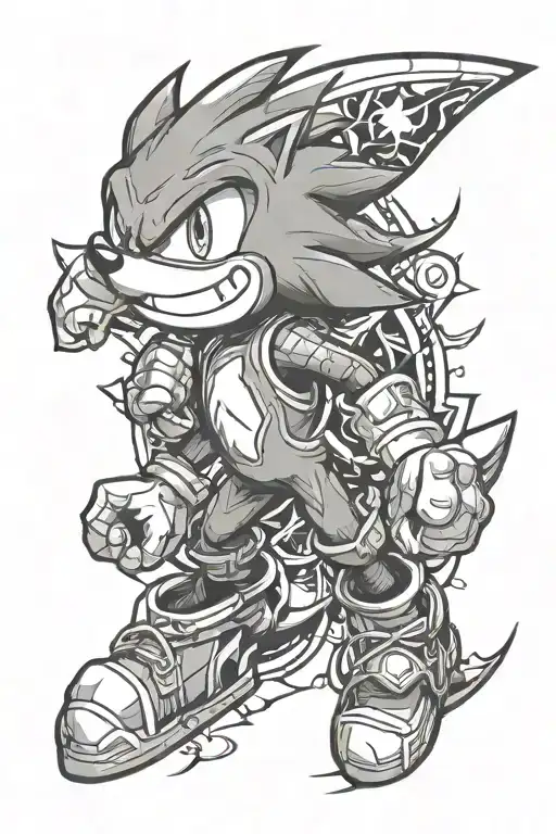 sonic mario pikachu pokemon tattoo design idea