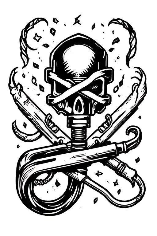 electrician symbol tattoo design idea