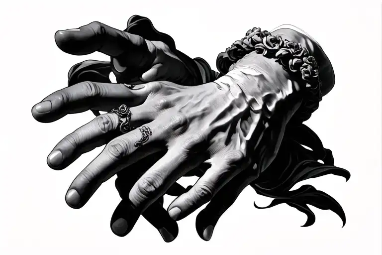 Hands Opera Darite Michelangelo tattoo design idea