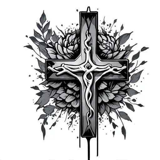 Hodgkins lymphoma survivor with christian cross tattoo design idea