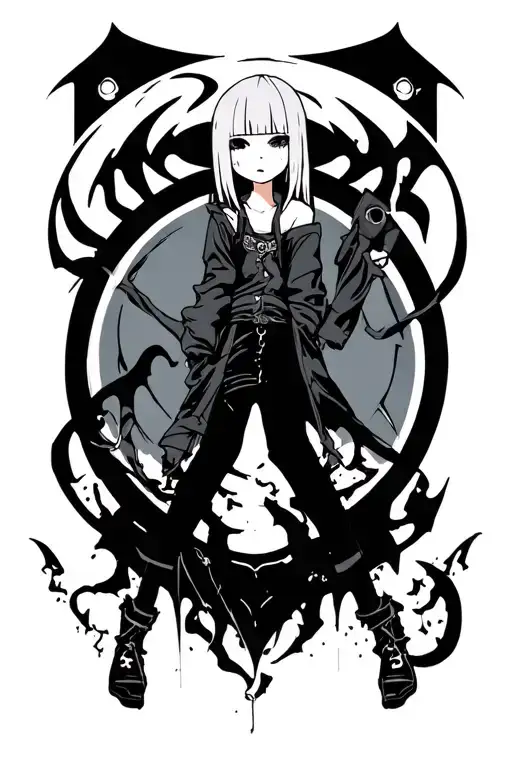 soul eater crona tattoo design idea