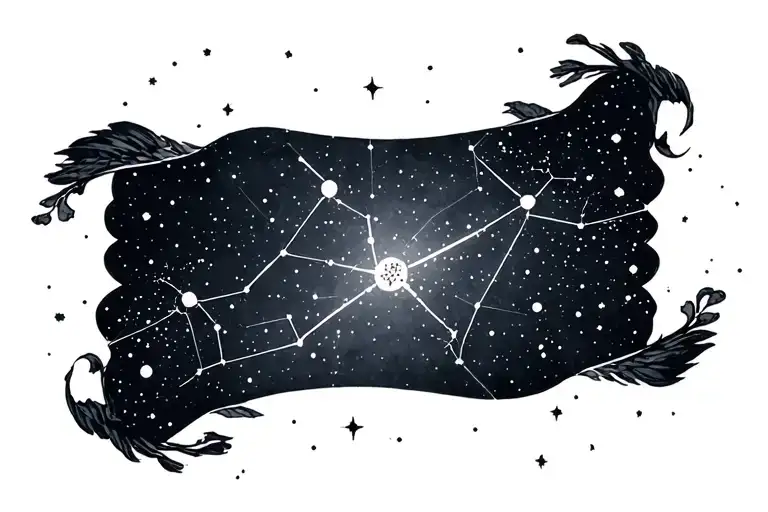 Lyra constellation tattoo design idea