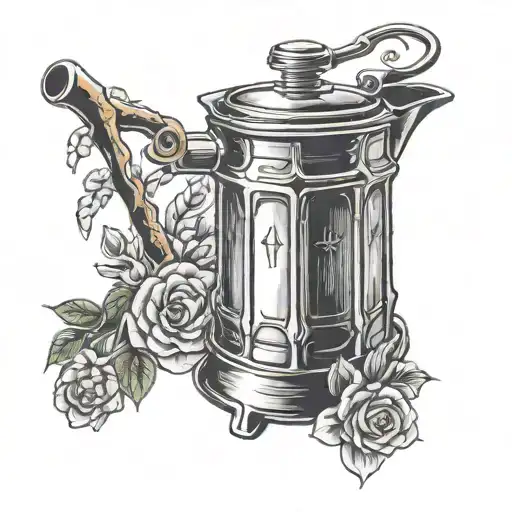 Moka Pot tattoo design idea