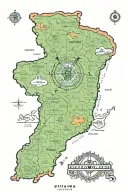 guyana map outline along with a Trinidad map online and include a Hindu ohm in  tattoo design idea