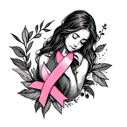 eating disorder recovery and breast cancer recovery  tattoo design idea