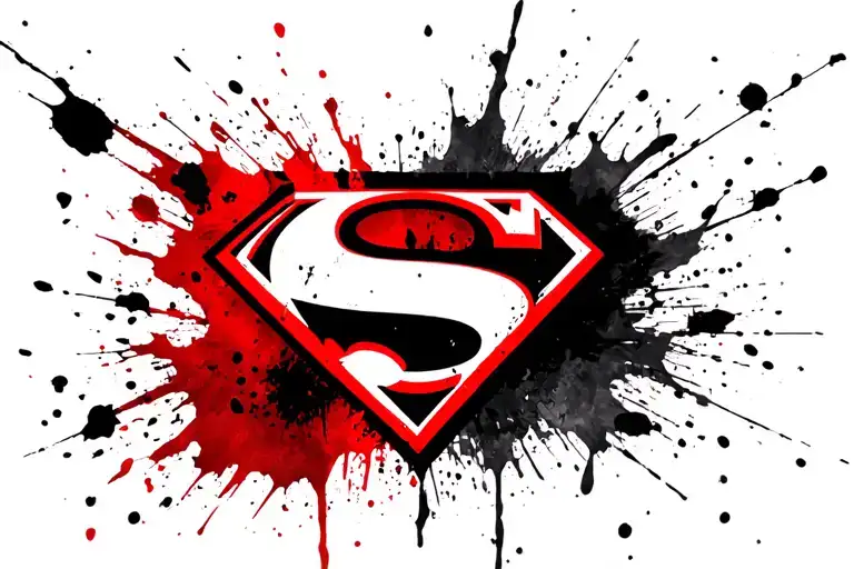 Superman logo tattoo design idea