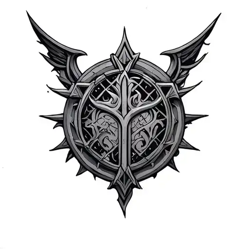 oblivion gate emblem elder scrolls oblivion tattoo design idea