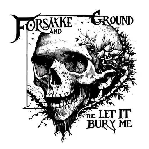 Forsake the Ground and let IT bury me tattoo design idea