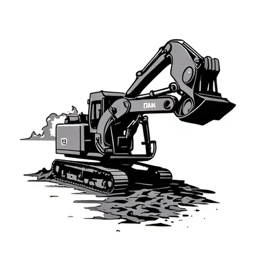 mining tattoo design idea