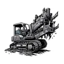 mining tattoo design idea