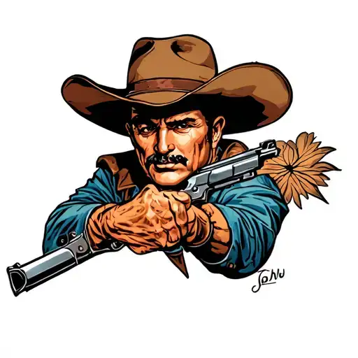 John Wayne tattoo design idea