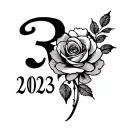 3rd February 2023 wedding date tattoo tattoo design idea