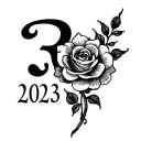 3rd February 2023 wedding date tattoo tattoo design idea