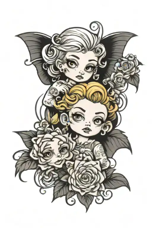 big brother & little sis bond feeling etc tattoo design idea