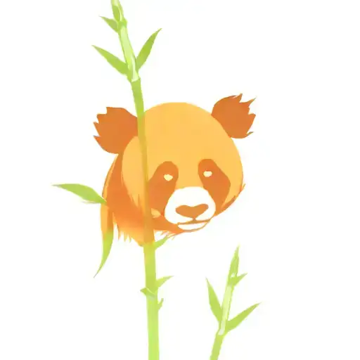 panda bamboo line drawing tattoo design idea