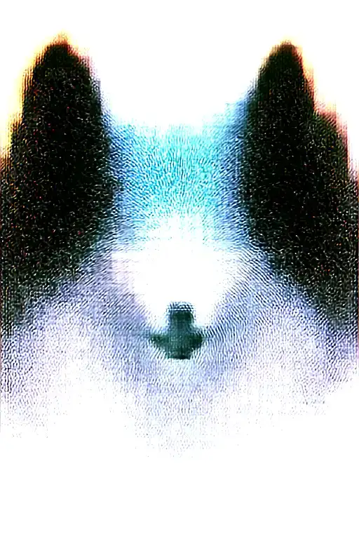 growling wolf face and realistic rocky mountains inside tattoo design idea