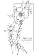 wrap around vines and carnation with pslams 46:5 bible verse on forearm tattoo design idea