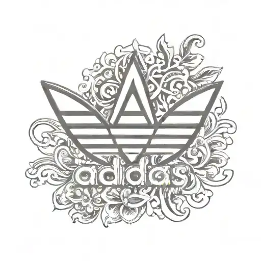 adidas logo tattoo design idea