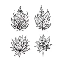 Four elements of nature tattoo design idea