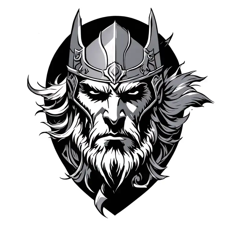 jormungander and Thor  tattoo design idea