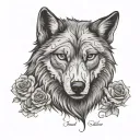 the words "wolf in sheeps clothing" tattoo design idea
