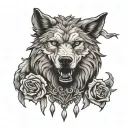 the words "wolf in sheeps clothing" tattoo design idea