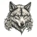 the words "wolf in sheeps clothing" tattoo design idea