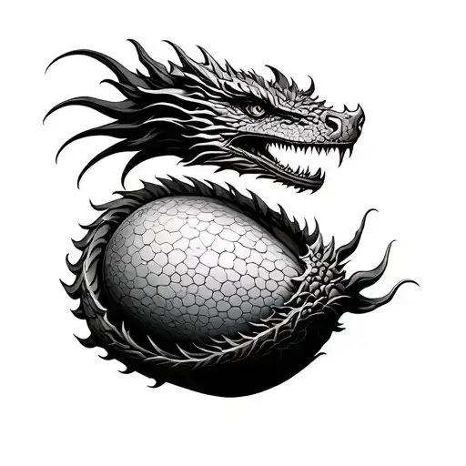 Dragon Egg tattoo design idea