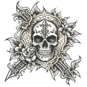 cross memory tattoo tattoo design idea