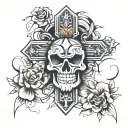 cross memory tattoo tattoo design idea