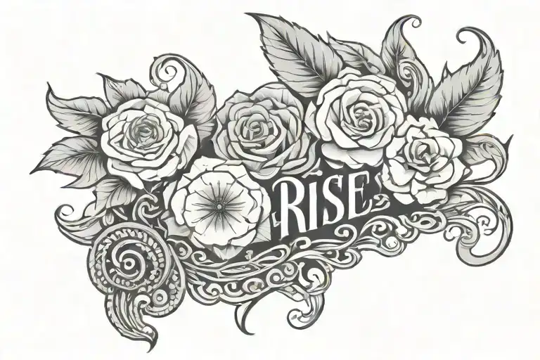 Nunquan cedes and still i rise tattoo design idea