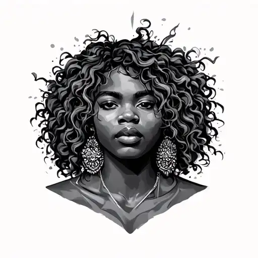 Black People tattoo design idea