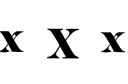 "x X x" tattoo design idea
