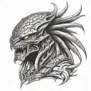 predator tattoo design idea