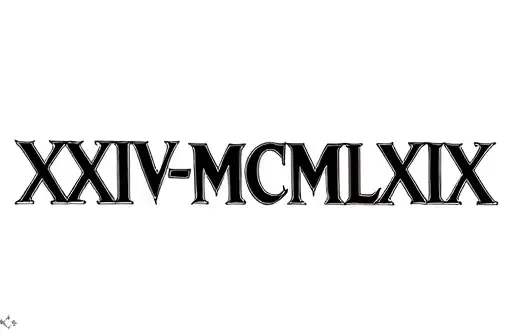"XXI•V•MCMLXIX" tattoo design idea