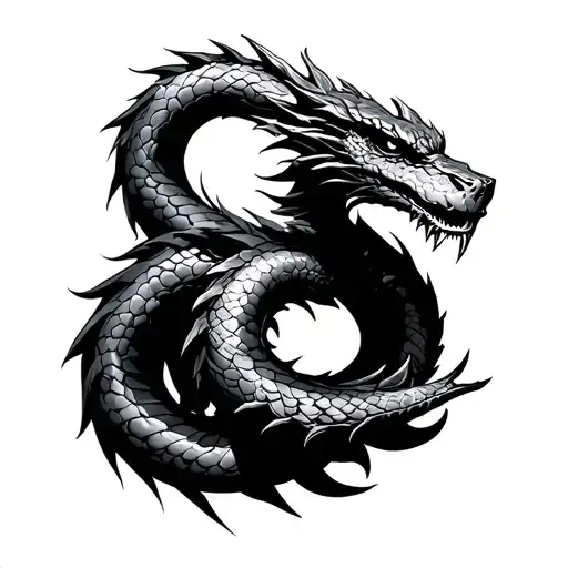 Jormungandr tattoo design idea
