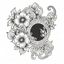 tattoo for the birth of my daughter on 08/06/2023 tattoo design idea
