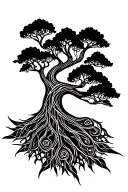 yggdrasil tree tattoo design idea