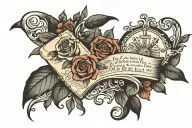 bible verse tattoo design idea
