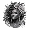 Oshun tattoo design idea