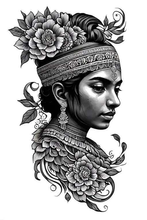 Nepali tattoo design idea