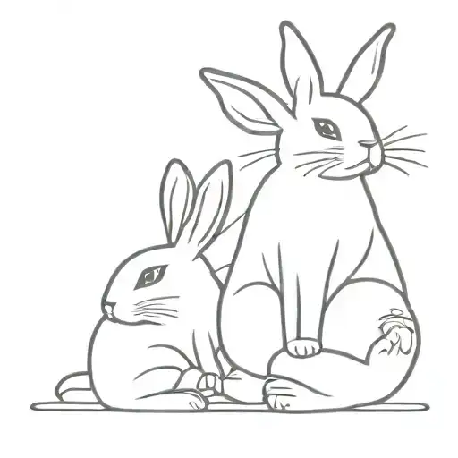 bad boy turns into a bunny after meeting a girl sun tattoo design idea