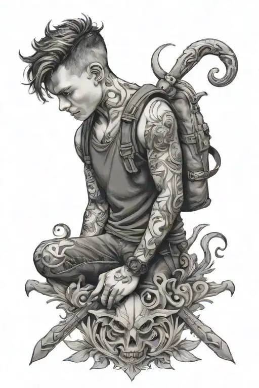 Grandson tattoo design idea