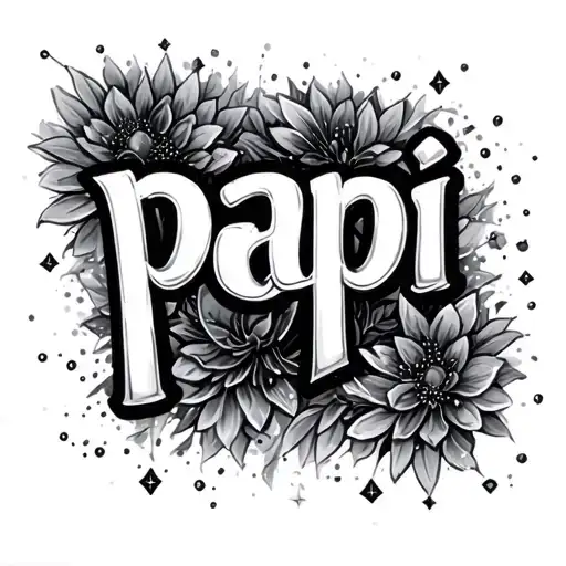 Papi Design Black Text 65+ Papi Tattoo Ideas in 2026 - BlackInk AI