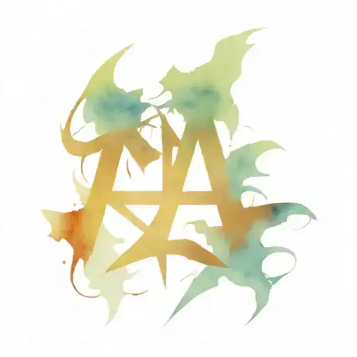 kanji symbolizing hate and power with a cyber punk Dracula style theme  tattoo design idea