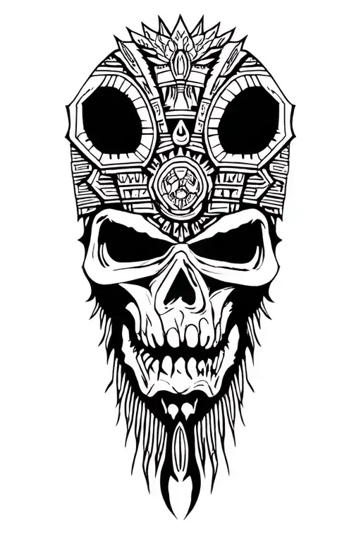 Aztec tattoo design idea