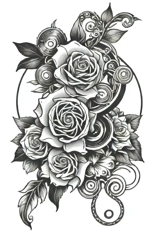 audio tattoo design idea